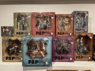 One Piece Portrait Of Pirates POP Strong Edition Set Of 9 Straw Hats