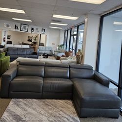 3-pc Leather Sectional  - Nevio