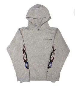 Chrome Hearts Gray Graphic Hoodie