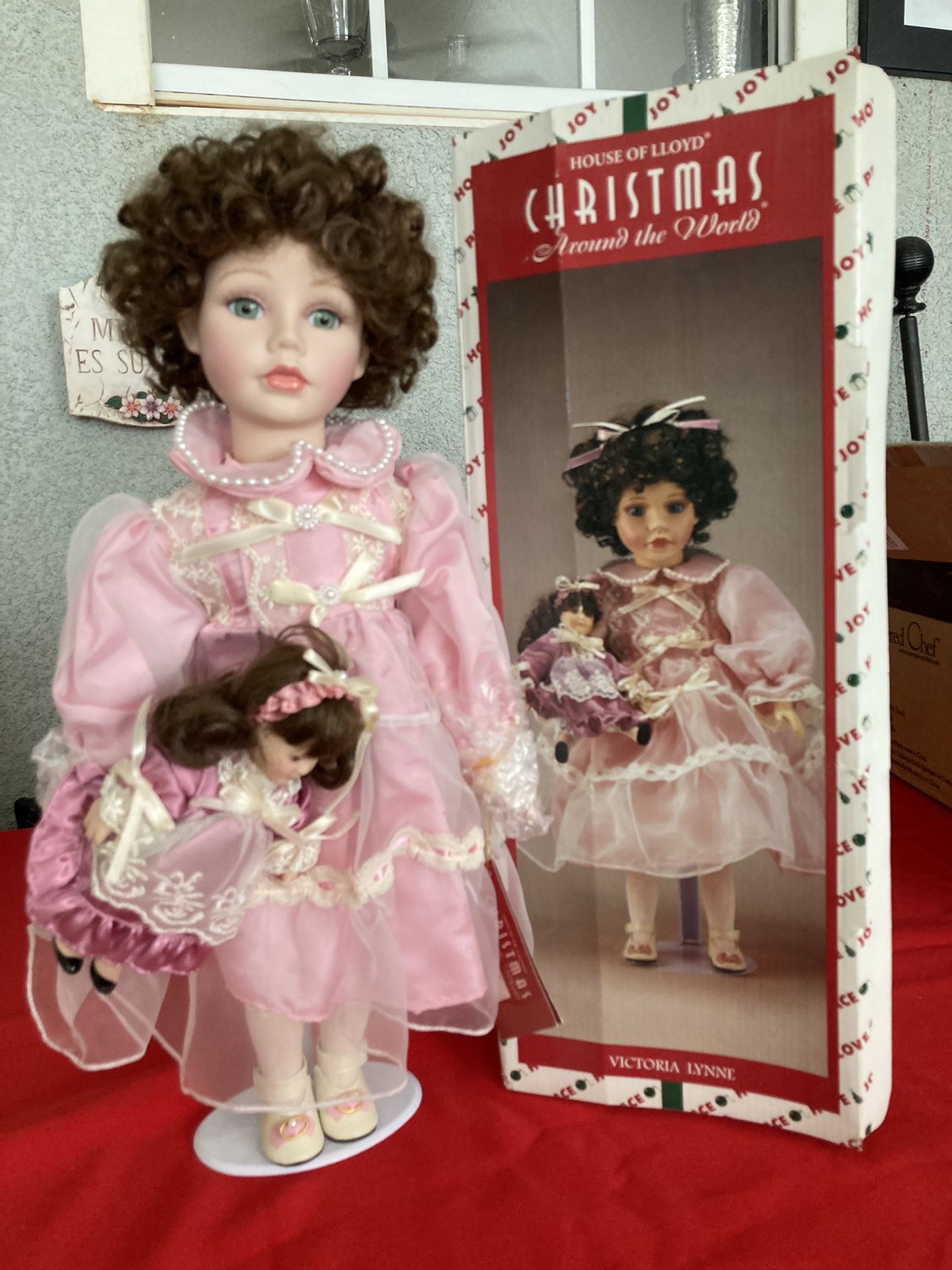 Christmas around the world porcelain doll