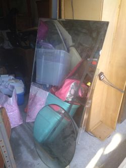 Large beveled mirror