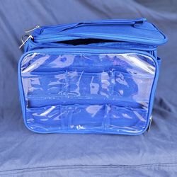 Blue bag for carrying Little Tykes Dream Machine and Books or Similar