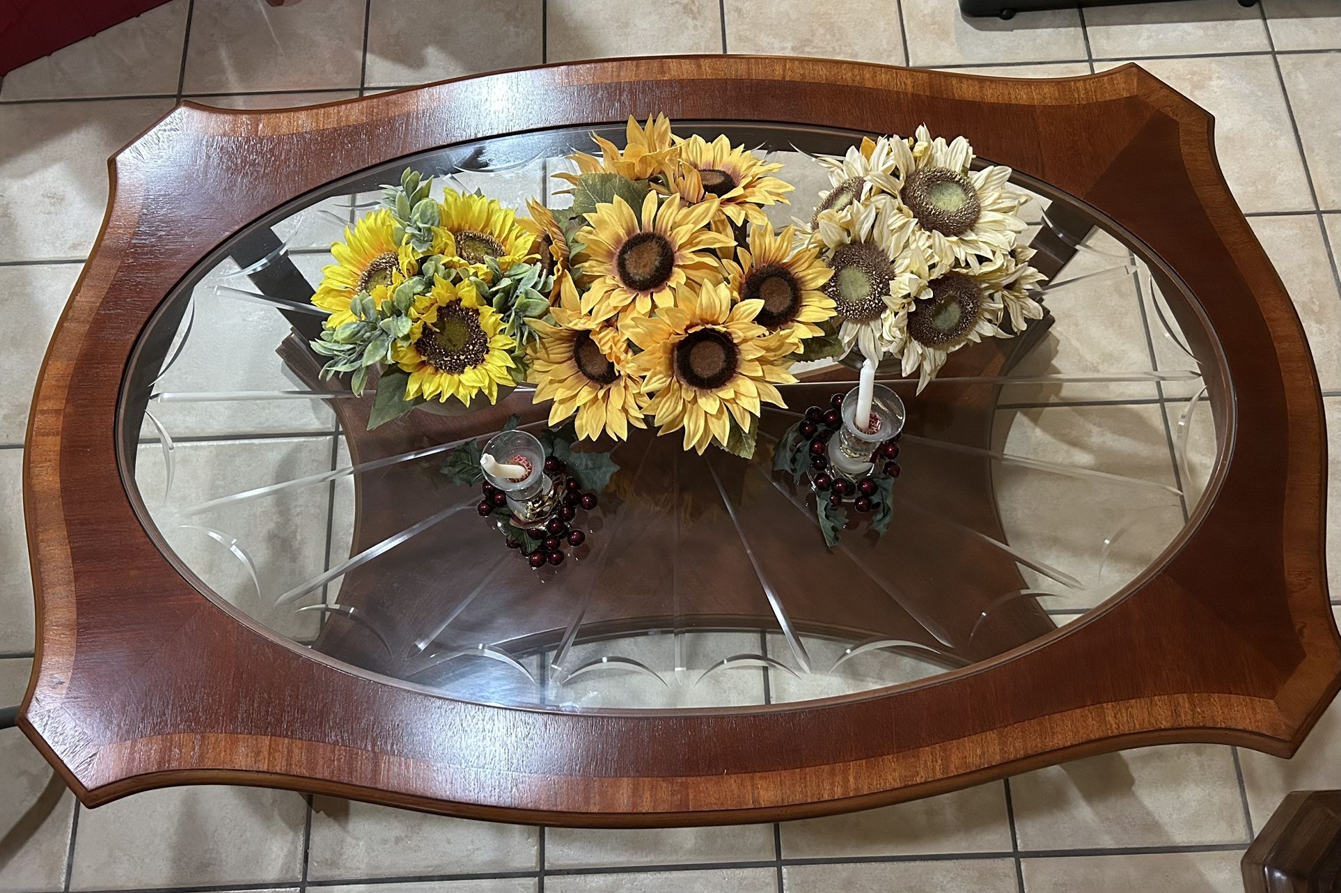 Coffee Table With Glass