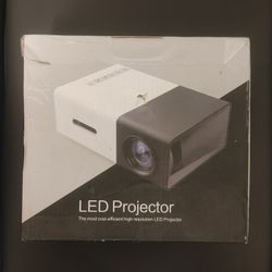 Mini Movie Projector, 24-60 Inches Screen 1080P Portable Projector Compatible with HDMI| AV| USB| Laptop, Built-in Speaker, LED Light Source, Electron