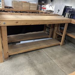 Foldable Wood Workshop Bench
