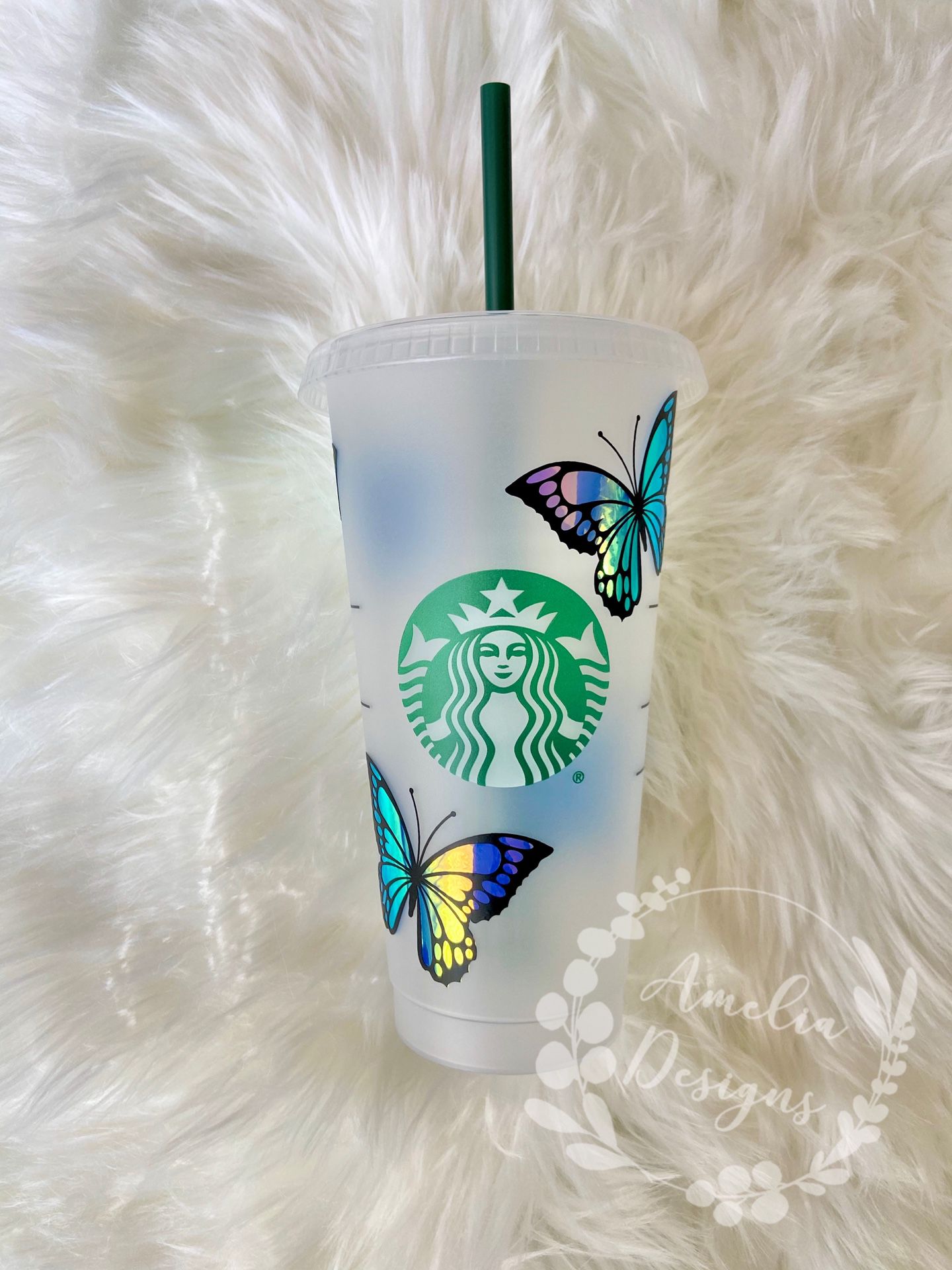 Personalized Butterfly 🦋 Starbucks Reusable Cold Cup