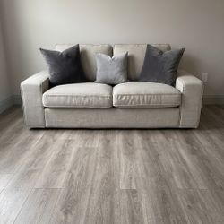 IKEA KIVIK 3-seat Sofa + Velvet Down Pillows
