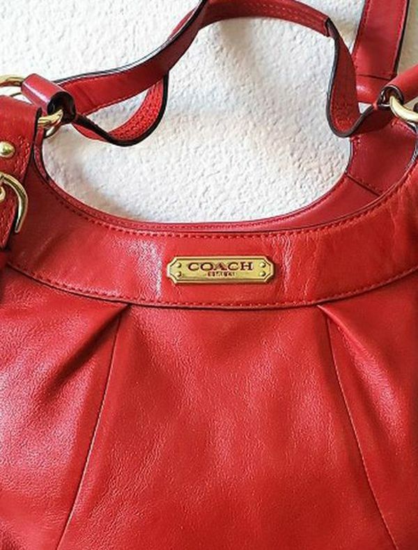 COACH® Cherry Soho Leather Hobo Bag