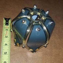 Brass and Glass Lamp Shade 