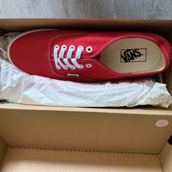Red Authentic Vans