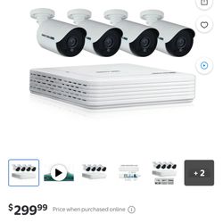 Night Owl 4 Channel 1080p DVR with 4 x 1080p Cameras and 1 TB HDD It good condition and great camera  