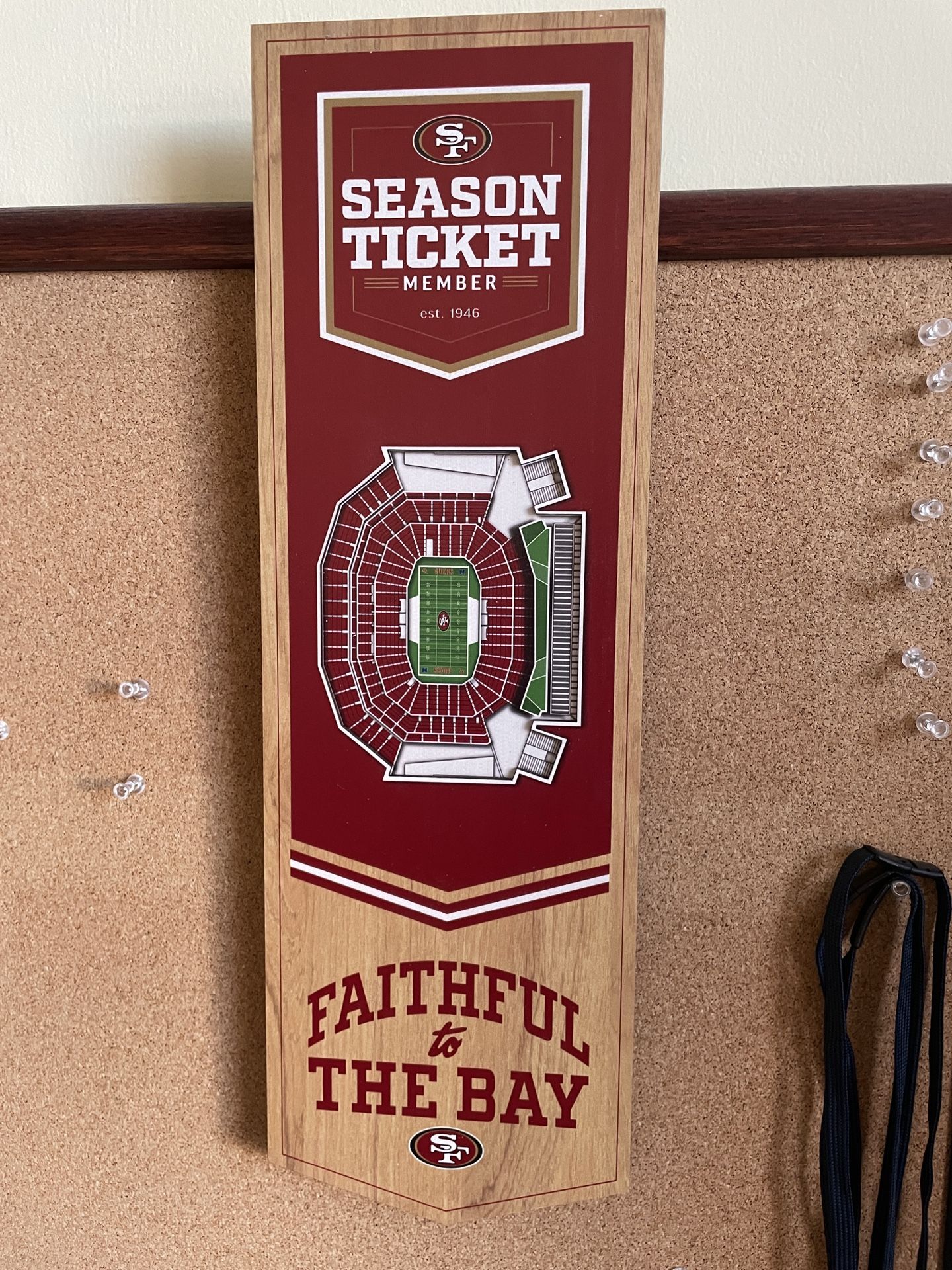 49ers Season Ticket Plaque