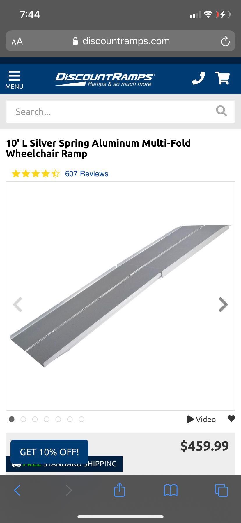 Wheel chair ramp