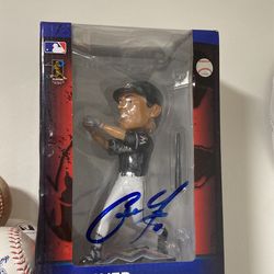 christian yelich signed bobble head