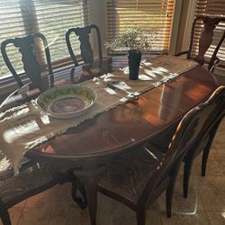 Wooden Table (6 Chairs)