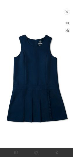 Wonder Nation Girls School Uniform Jumper Dress Size 12
