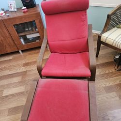 MOVING SALE - Suspension Rocking Chair and Footstool