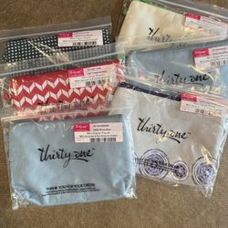 Thirty One Mini Zipper Pouches 6 Available 