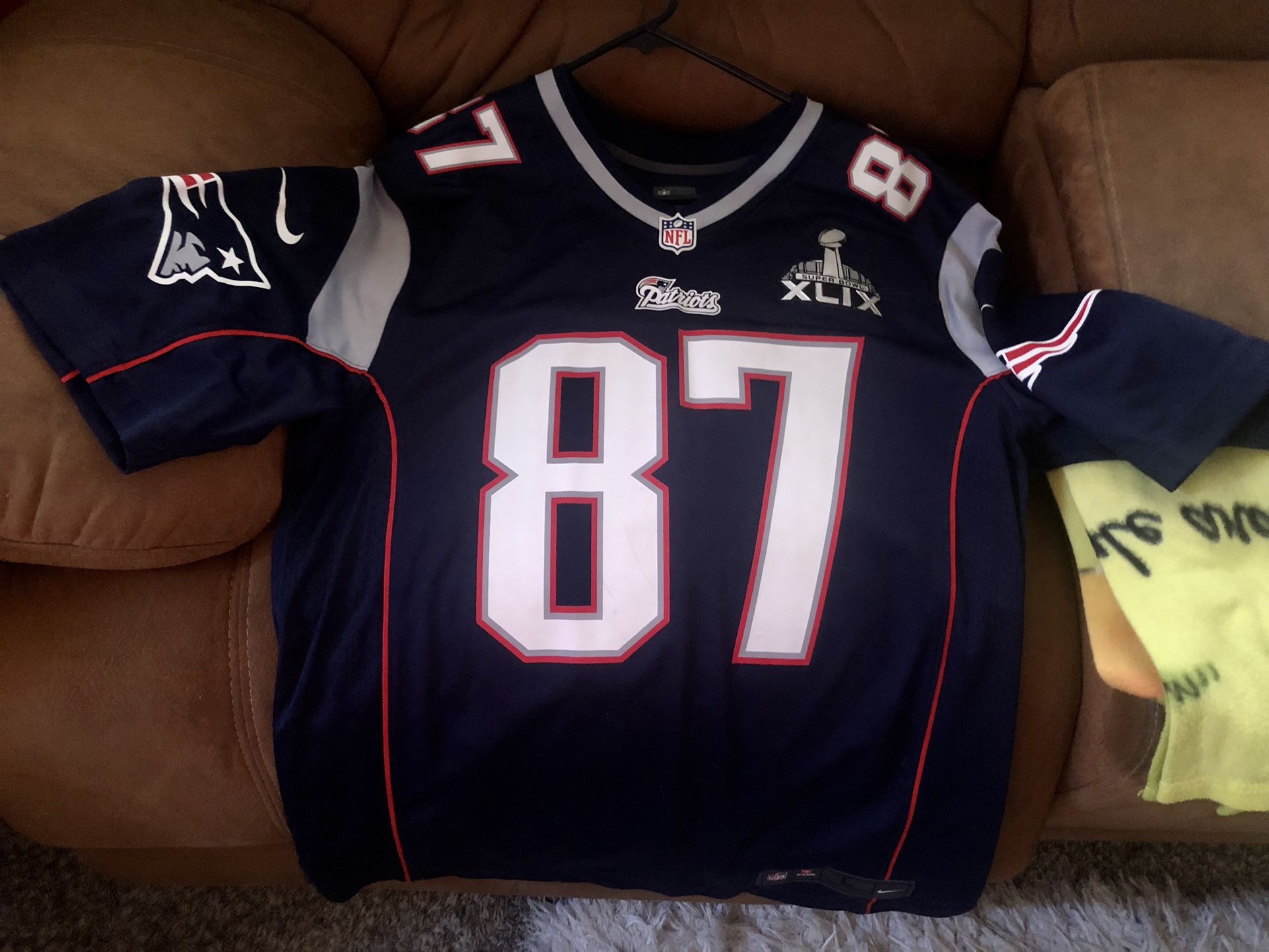 Patriots Super Bowl Gronk Jersey 