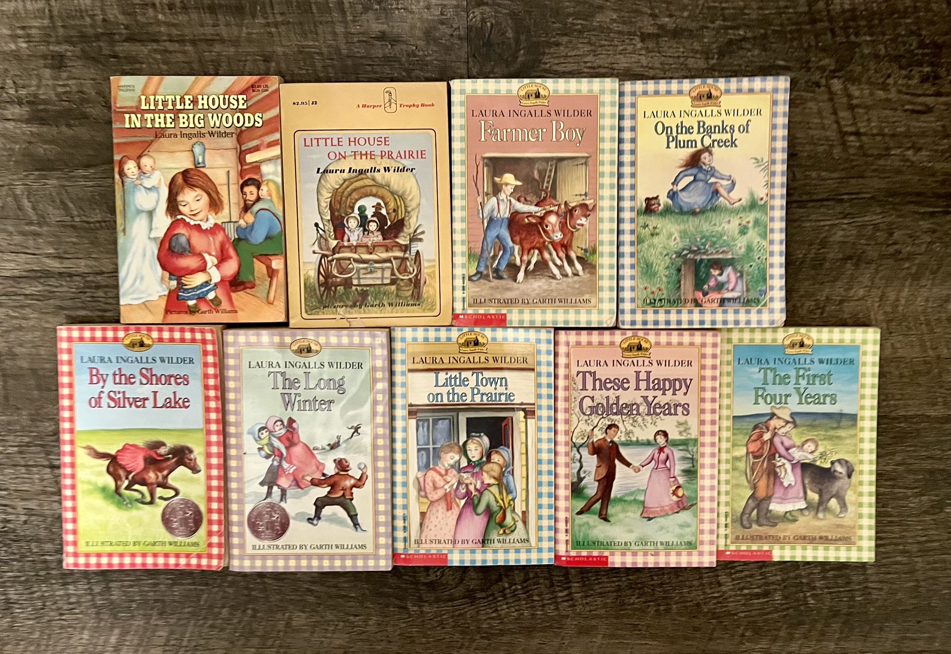 Complete Set of Nine Little House on the Prairie Books