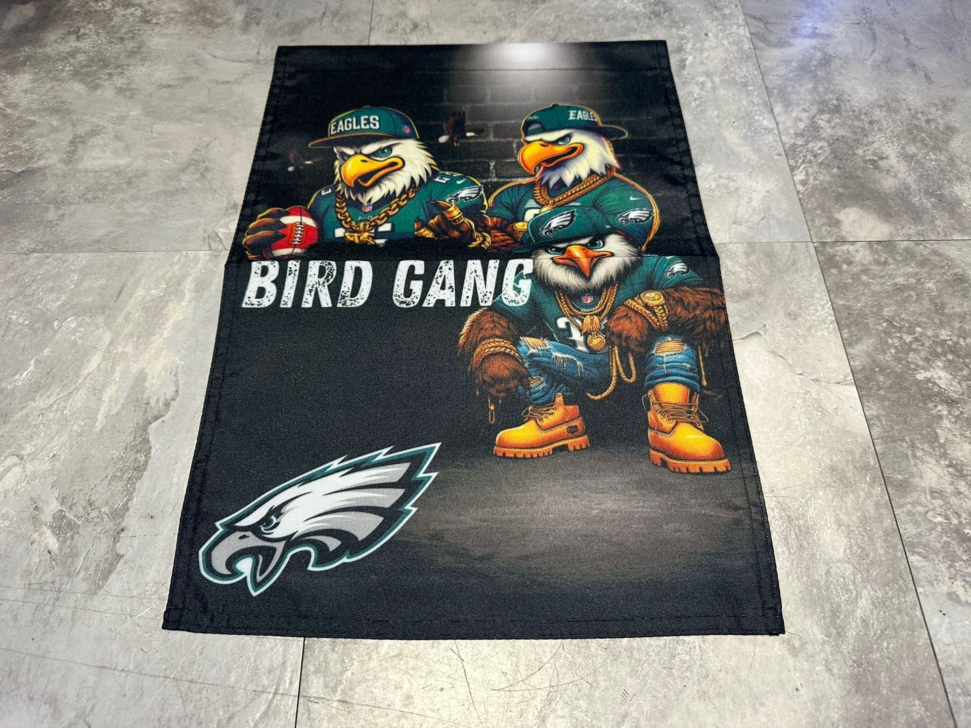 Philadelphia Eagles Bird Gang Yard Flag 12x18 2 Sided
