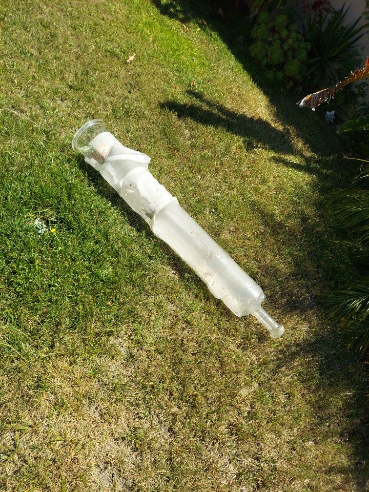Lab Glass Column Apparutus. Tube. 6 Inch Diameter. 4 Feet Long. In Padded Box