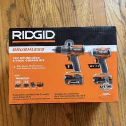 Rigid 18V brushless 2-tool combo kit