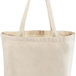 TOPDesign 10-Pack Economical 11.8"x13" Black Cotton Tote Bag, 5oz Lightweight Fabric, Small Reusable Grocery Shopping Cloth Bags, DIY Your Creative De