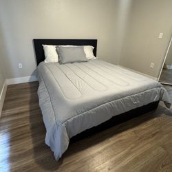 IKEA Bed Frame and Hybrid Mattress