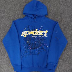 Sp5der Hoodie Tc Blue