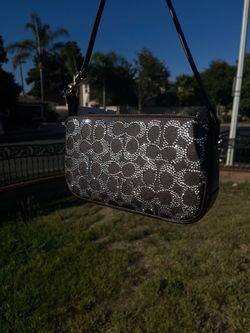 CUSTOM BEDAZZLED COACH PURSE !!!!!