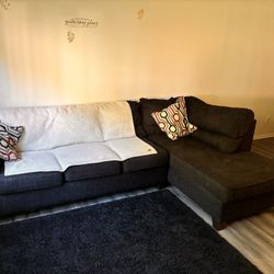 Black, And includes cushions and rug
