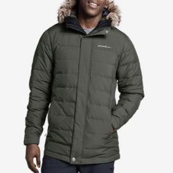 NWT Eddie Bauer Hooded Down Parka Jacket tall jacket
