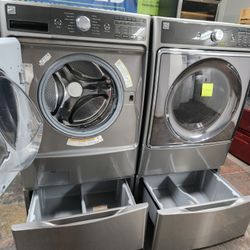💯🎈KENMORE ELITE SET STEAM WASHER AND GAS DRYER JUMBO 👌 