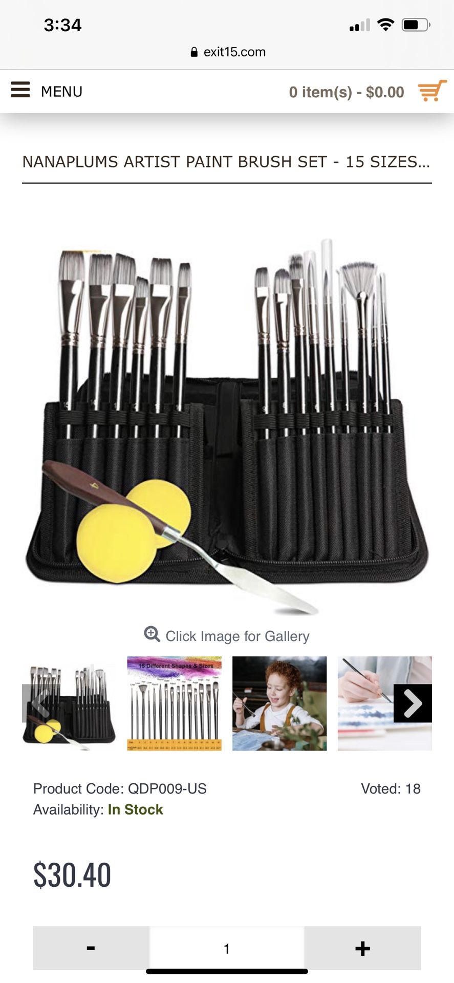 Artist Paint Brush Set - 15 Sizes Acrylic Paint Brushes for Acrylic Watercolor Oil Gouache Paint