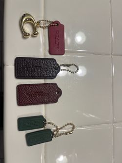 Coach Leather Hang Tags Lot of 5