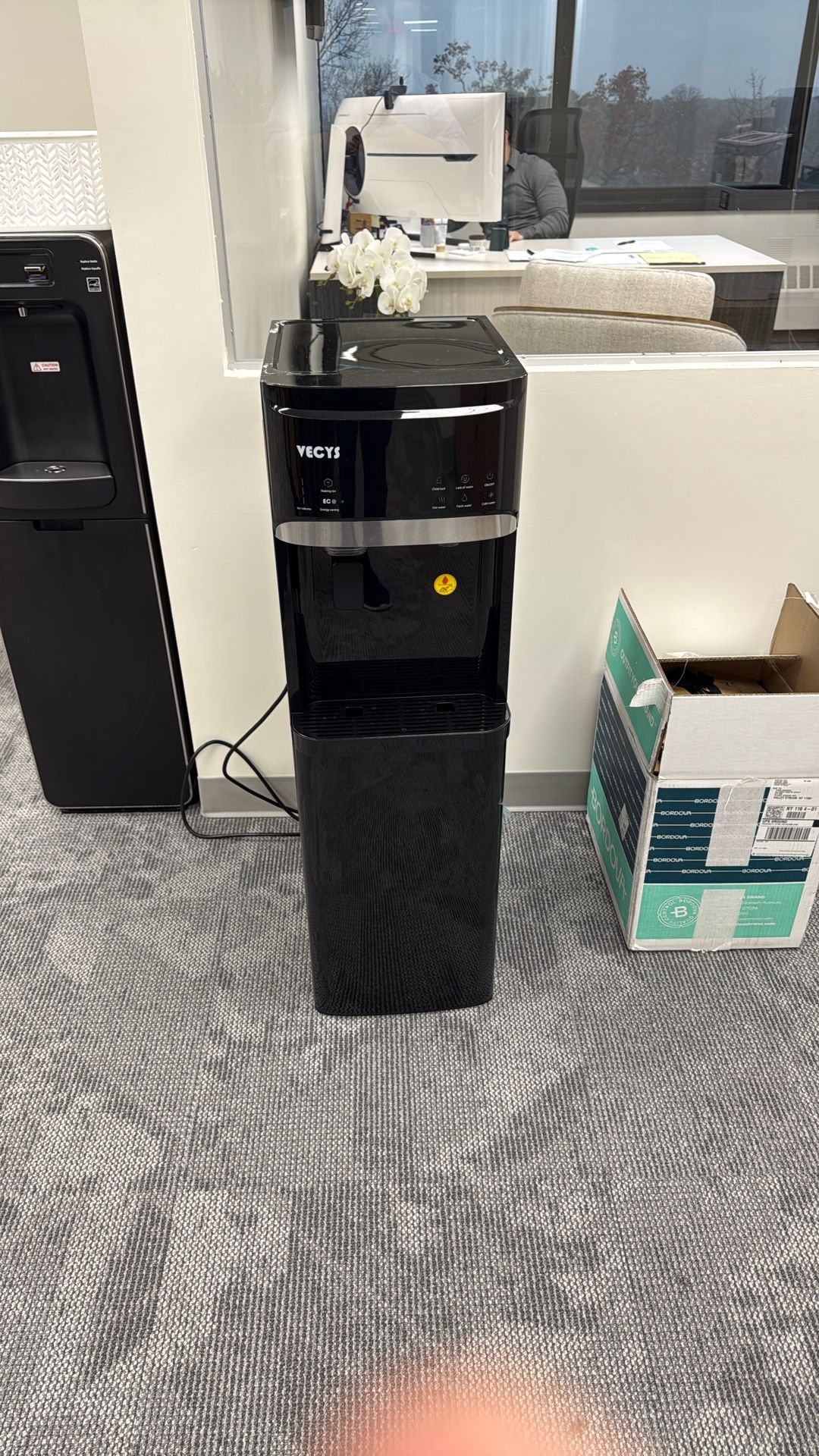 Vecys Hot And Cold Water Cooler With Ice Dispenser 