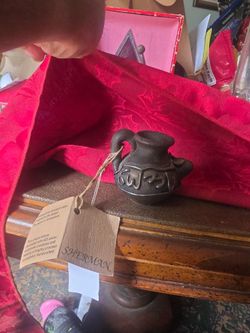Handcrafted Replica of an ancient vase decorated with 925 Silver