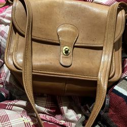 Authentic Vintage Leather Coach Bag