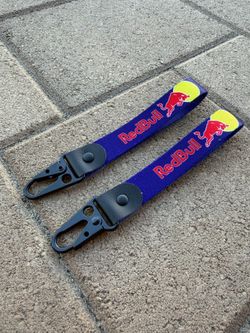 Set Of 2 Red Bull Racing F1 Keychain Lanyard Oracle Ford W/ Carabiner Verstappen