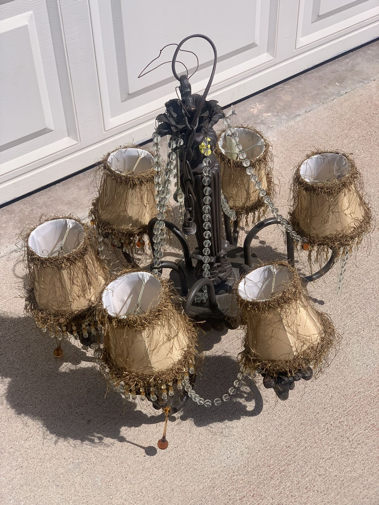 Chandelier Farmhouse Lamp Vintage Shabby Chic Style Must Sell!!