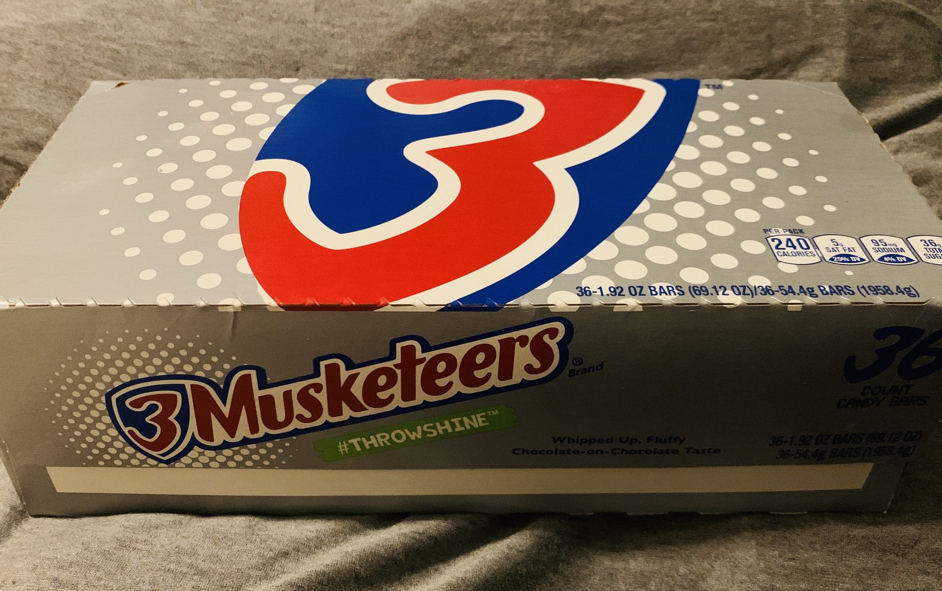 New box of 3 Musketeers (36 candy bars)
