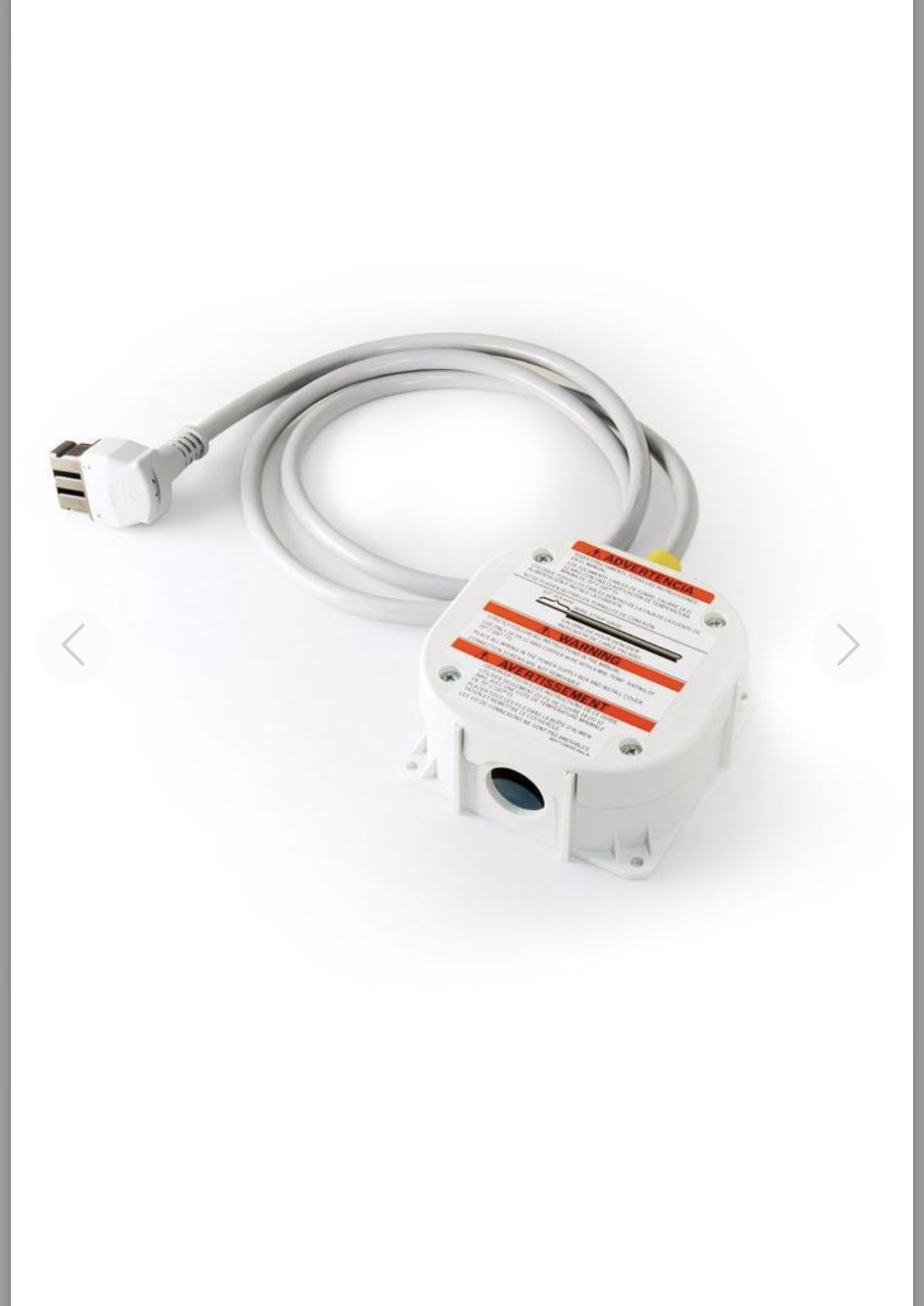 Power Cord with Junction Box. Compatible with all Bosch dishwashers Power cord junction box length of 53 inches For use with hard-wired installations 