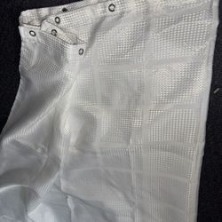 White Shower Curtain 
