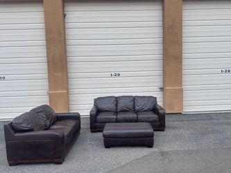 3PC Leather Couch Set With Free Delivery 🚚