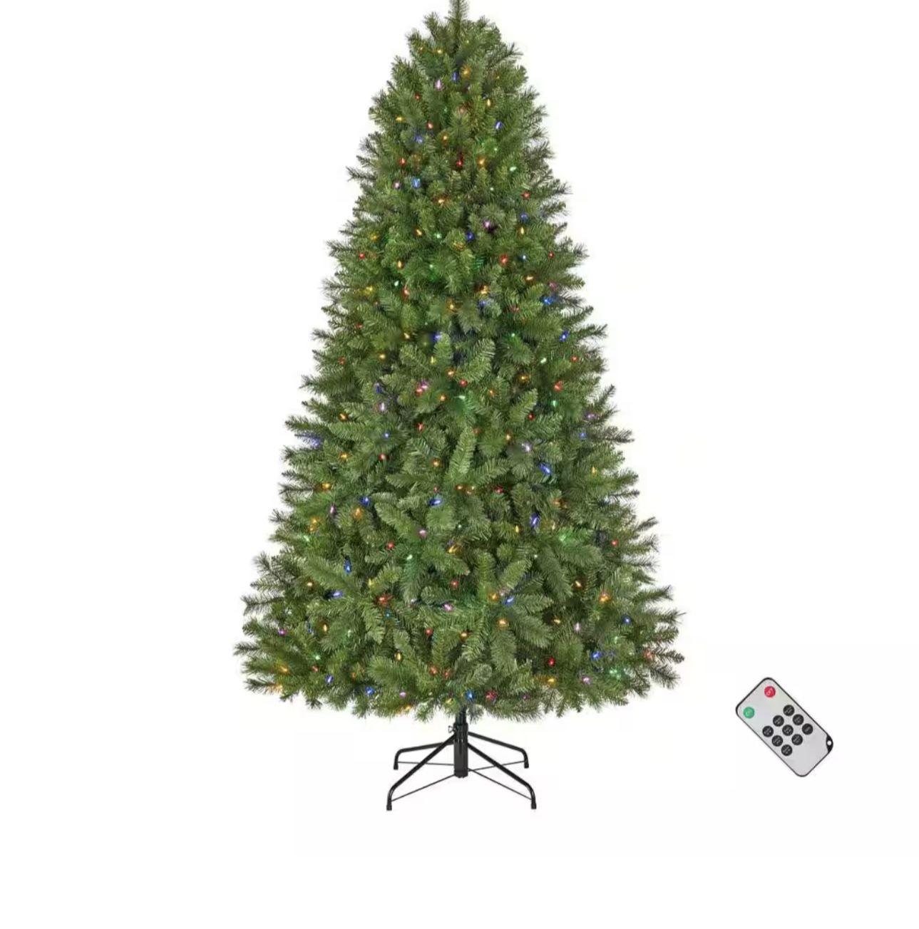 7.5 ft. Pre-Lit LED Edgewater Pine Artificial Christmas Tree T11