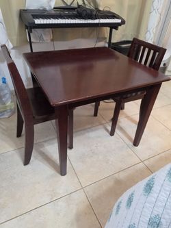 Table and 2 chairs