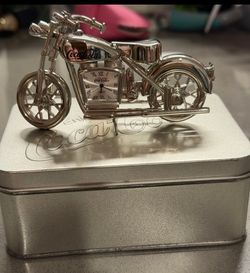 Coca Cola Motorcycle Desk Watch