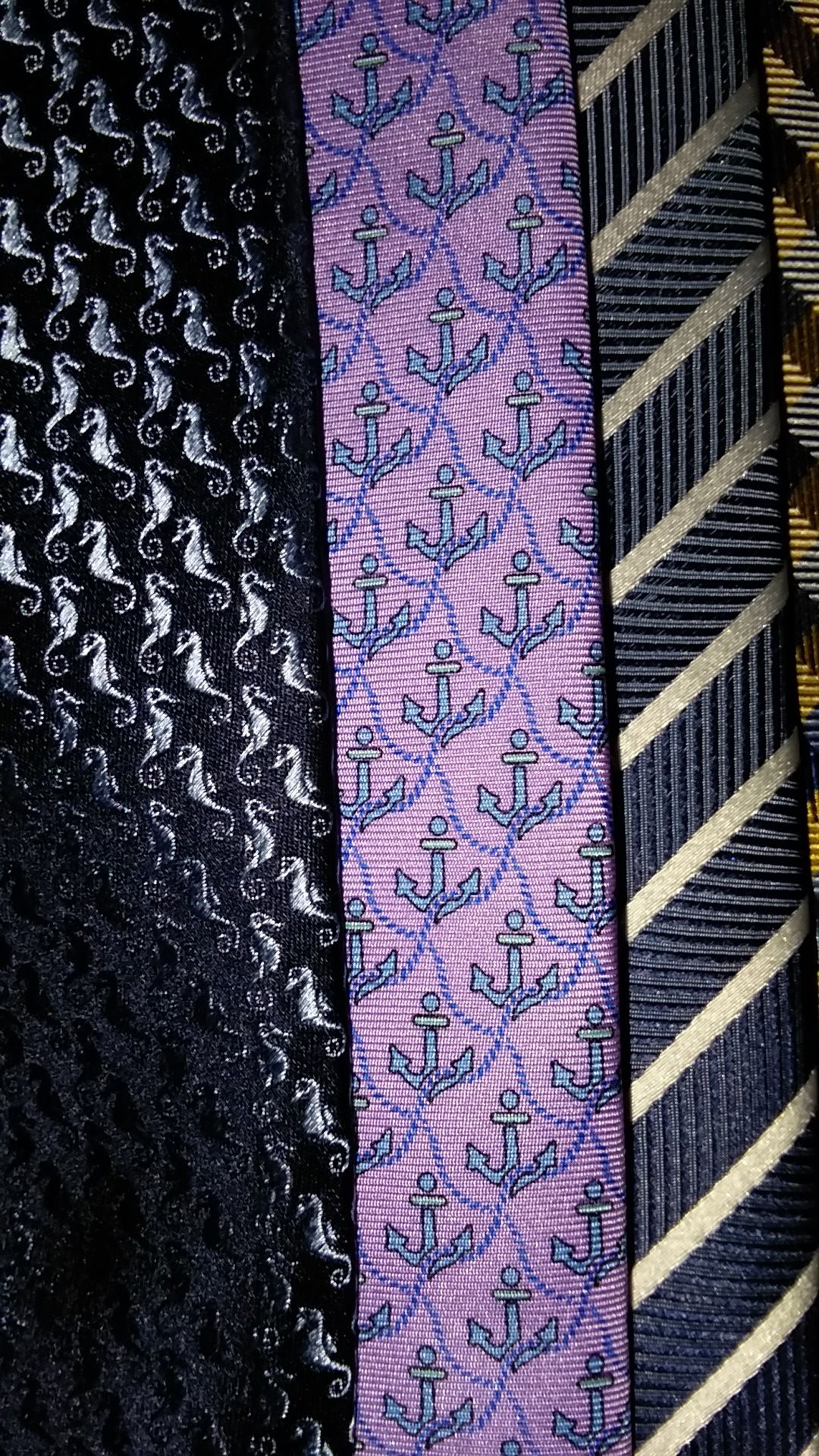 Men's business suit ties. Tie set, 4 ties
