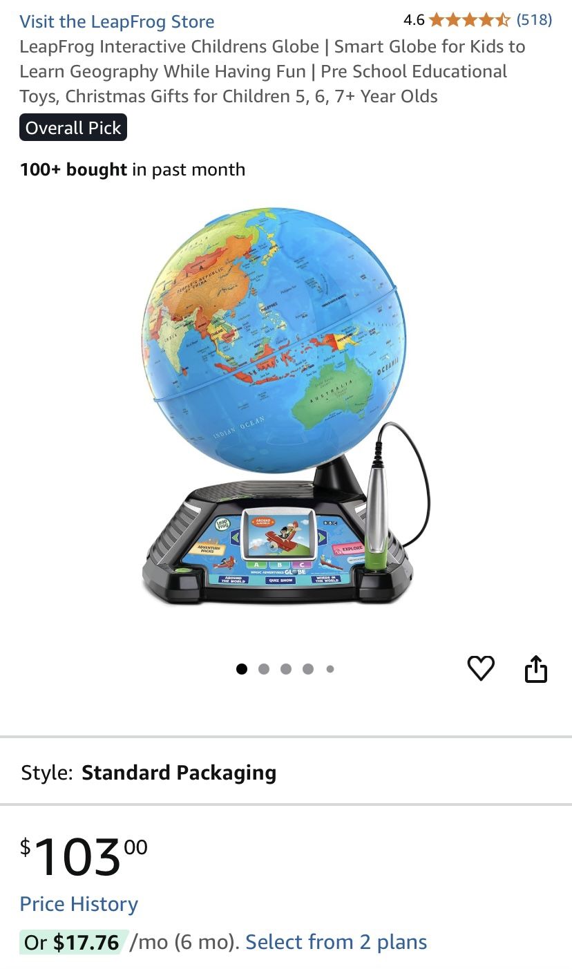 Leap Frog Interactive Globe 